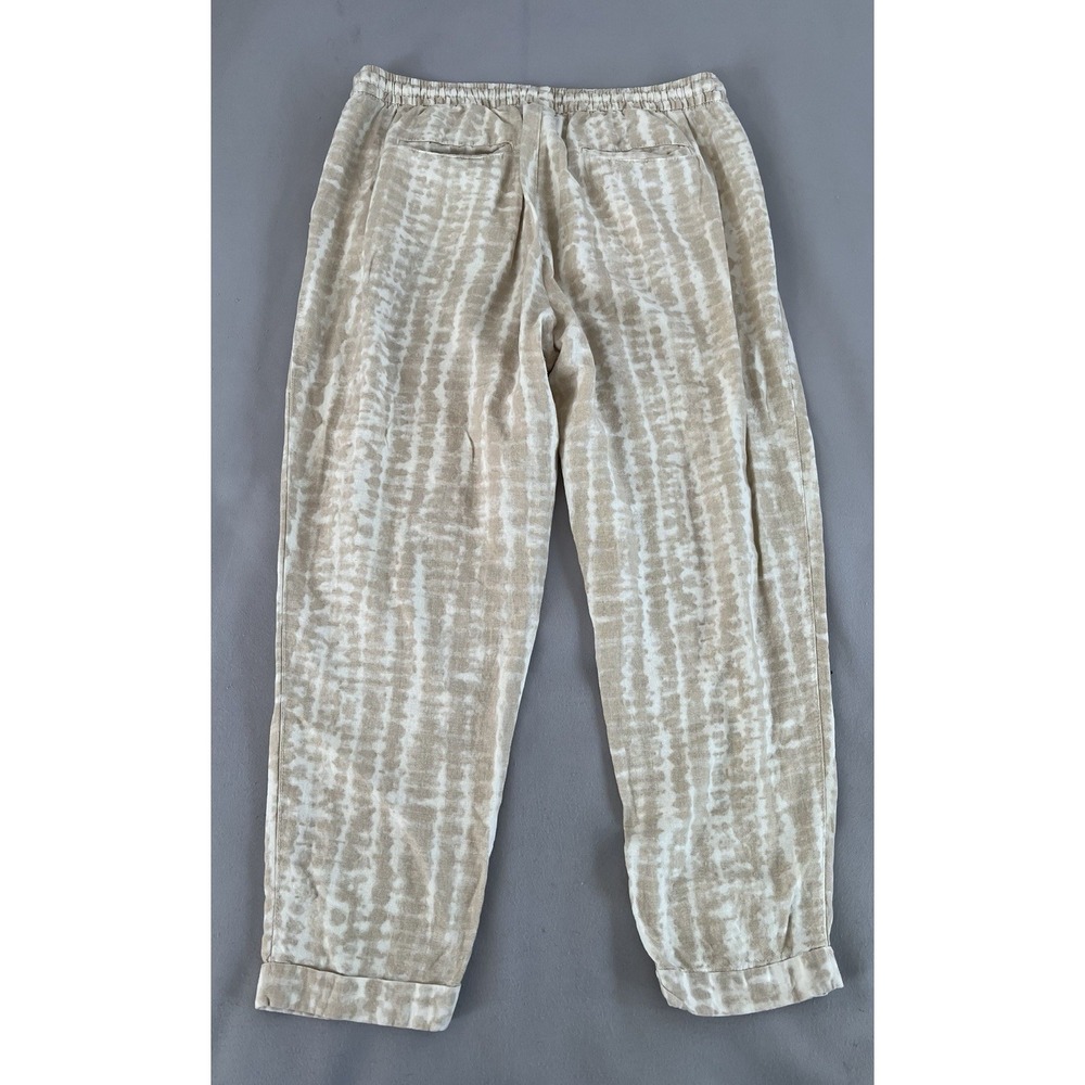 Old‎ Navy Pants Womens L HR Straight L Spring Tie Dye Pockets Pull On  Linen - Picture 7 of 9